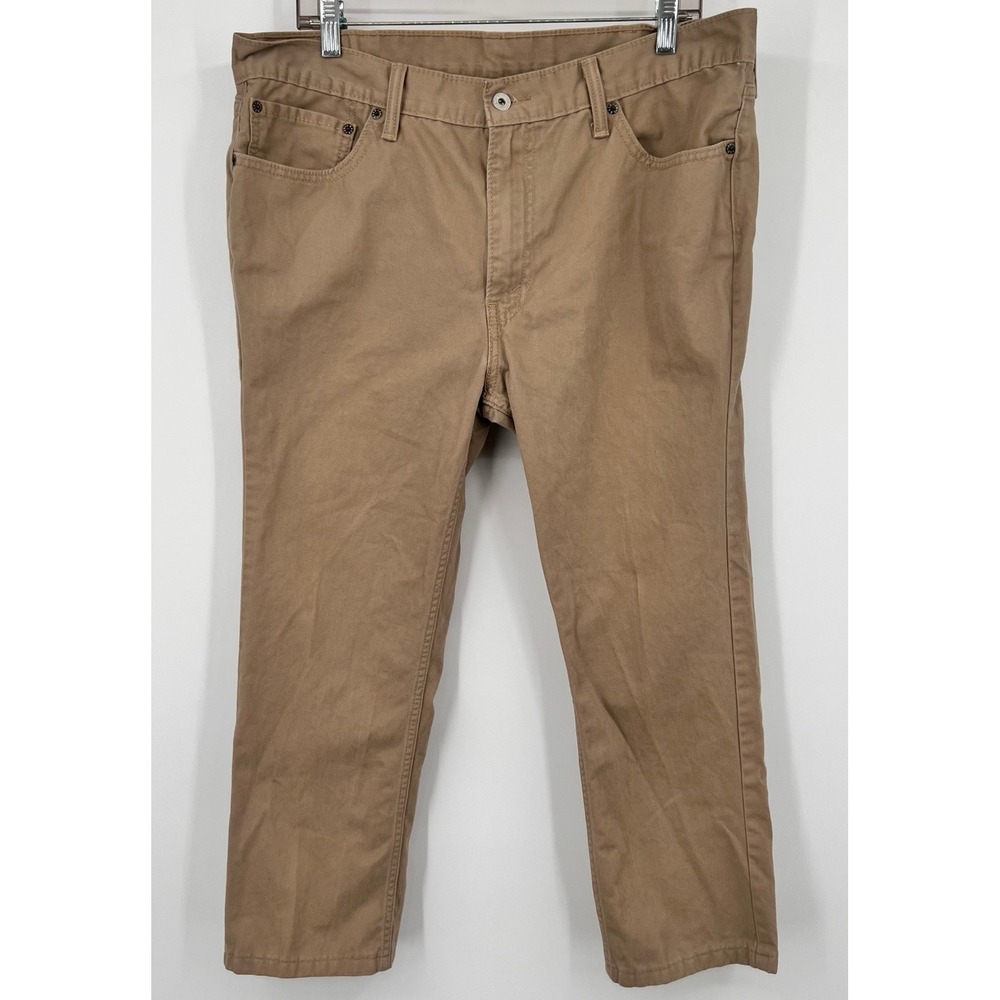 Levis 511 Slim Fit Khaki Pants Mens 38x30 Tan Cotton Chino Trousers 540196